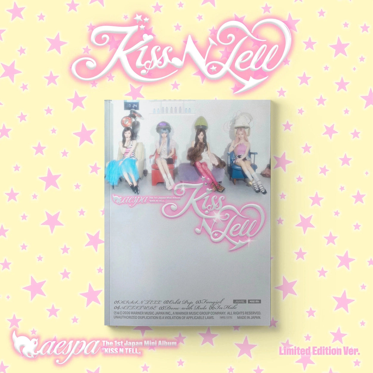 [PRE-ORDER] aespa - Kiss N Tell [JAPAN 1st Mini Album - All Ver.] - Limited Edition Ver.