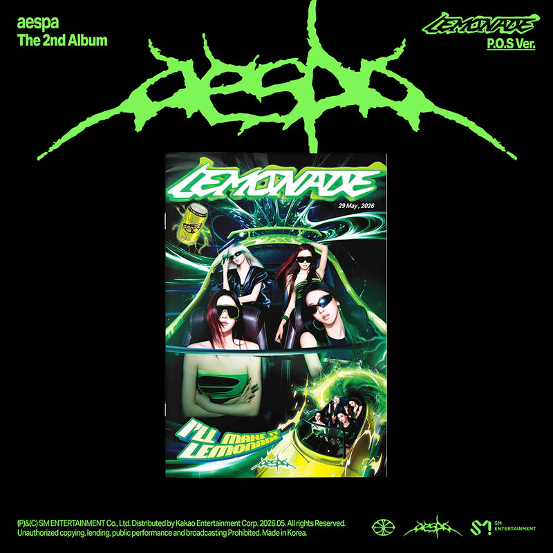 aespa - LEMONADE [2nd Album - P.O.S Ver.] with POB option