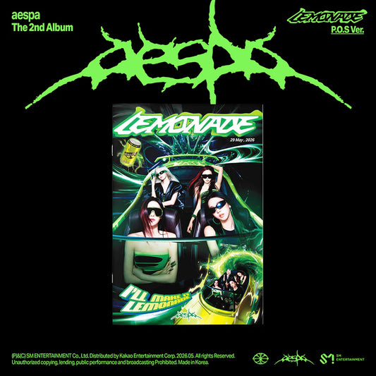 aespa - LEMONADE [2nd Album - P.O.S Ver.] with POB option