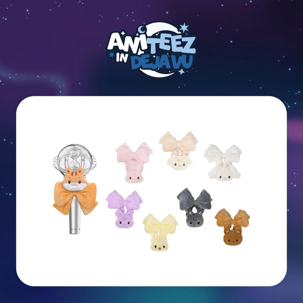 [PRE-ORDER] ATEEZ - ANITEEZ Pop-Up ANITEEZ In Deja Vu MD: Tiny Light Stick Scrunchie
