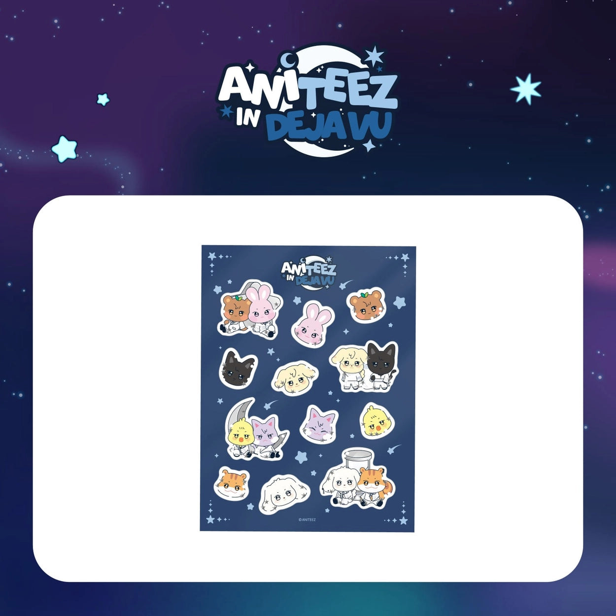 [PRE-ORDER] ATEEZ - ANITEEZ Pop-Up ANITEEZ In Deja Vu MD: Water 3d Sticker