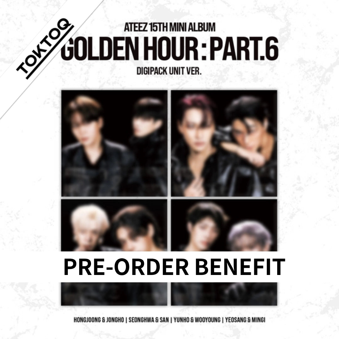 [PRE-ORDER] ATEEZ - GOLDEN HOUR : Part.6 [15th Mini Album - TOKTOQ Set Ver.] - Digipack Unit Ver.