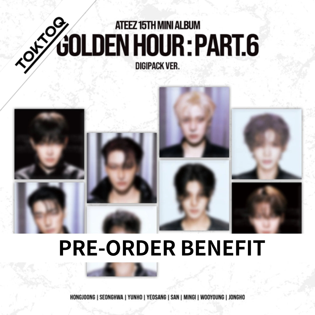 [PRE-ORDER] ATEEZ - GOLDEN HOUR : Part.6 [15th Mini Album - TOKTOQ Set Ver.] - Digipack Ver.