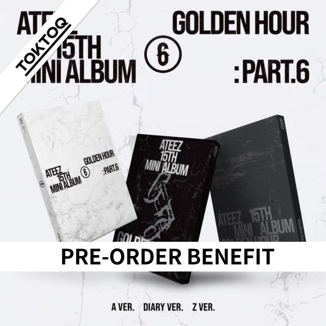 [PRE-ORDER] ATEEZ - GOLDEN HOUR : Part.6 [15th Mini Album - TOKTOQ Set Ver.] - Toktoq Set Ver.