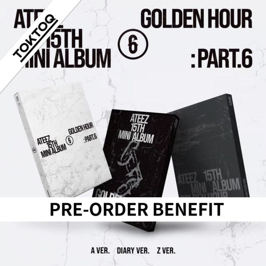[PRE-ORDER] ATEEZ - GOLDEN HOUR : Part.6 [15th Mini Album - TOKTOQ Set Ver.] - Toktoq Set Ver.