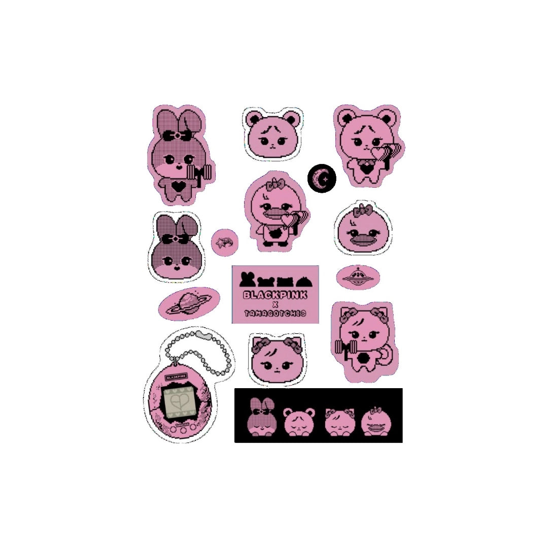 [PRE-ORDER] BLACKPINK X TAMAGOTCHI [All Merch] - BLACKPINK PINK GALAXY STICKER