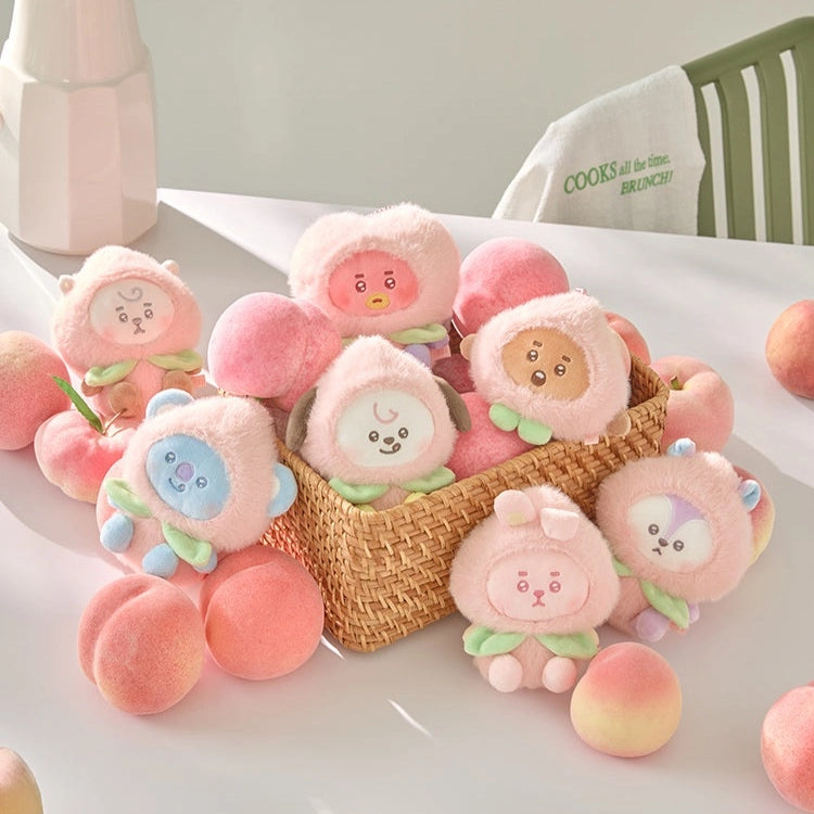 BT21 - Peach Holic Plush Keyring