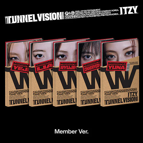 [PRE-ORDER] ITZY - Tunnel Vision [Member Ver.]