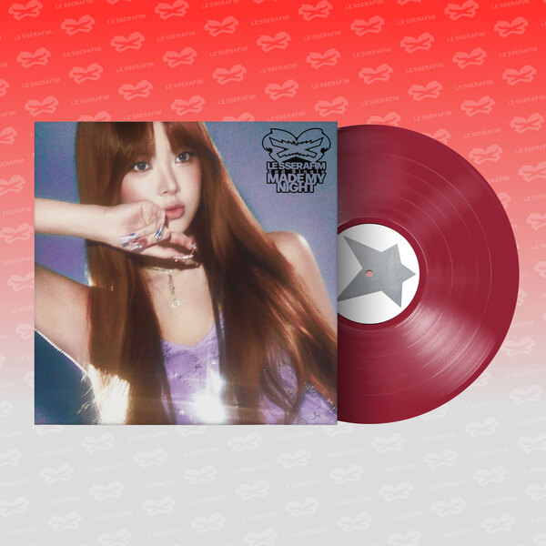 [PRE-ORDER] LE SSERAFIM - Made My Night [2nd Single Album - Vinyl] - WARM RED Ver.