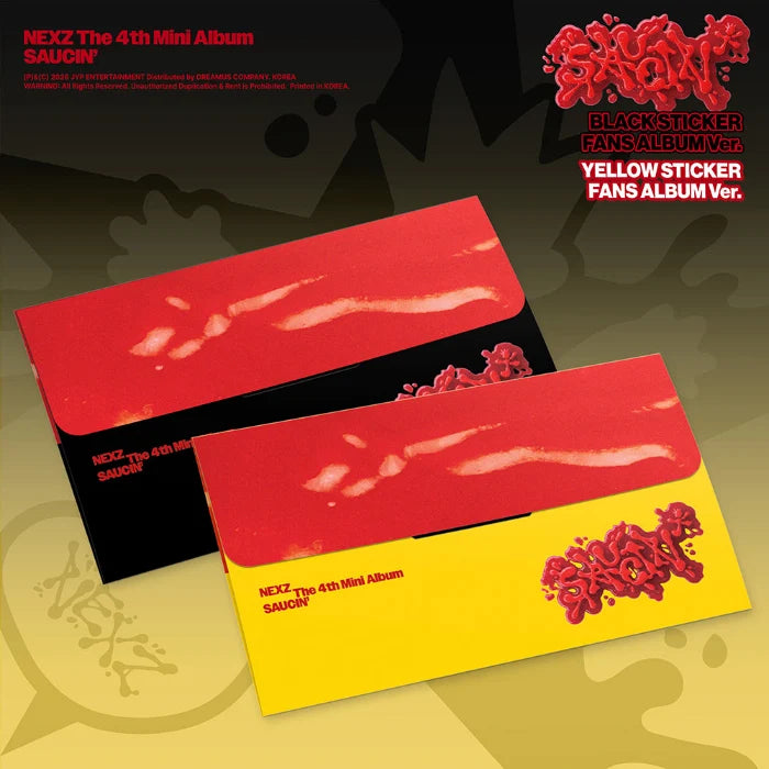 [PRE-ORDER] NEXZ - SAUCIN’ [4th Mini Album - Sticker Fans Album Ver.]