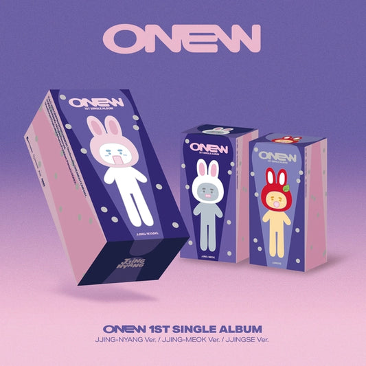 [PRE-ORDER] ONEW - Delusion [1st Single Album - Jjing-Nyang / Jjing-Meok / Jjingse Ver.]