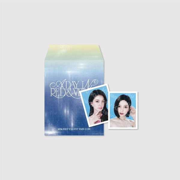 [PRE-ORDER] Red Velvet - 2026 FANCON A Day in Red & Velvet MD All Items - RANDOM ID PHOTO SET
