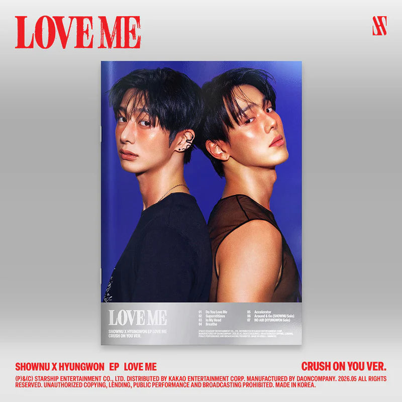 SHOWNU X HYUNGWON (MONSTA X) - LOVE ME [EP Album]