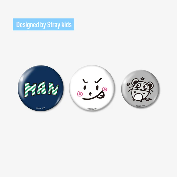 Stray Kids - RUN IT JAPAN: BADGE SET (3PIECES) - Bang Chan