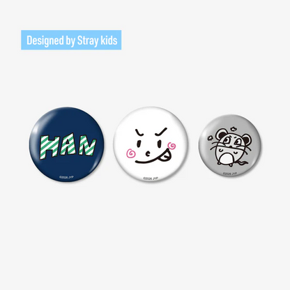 Stray Kids - RUN IT JAPAN: BADGE SET (3PIECES) - Bang Chan
