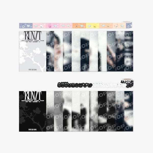 [PRE-ORDER] Stray Kids - RUN IT SEOUL: POSTCARD BOOK & ROLL STICKER SET