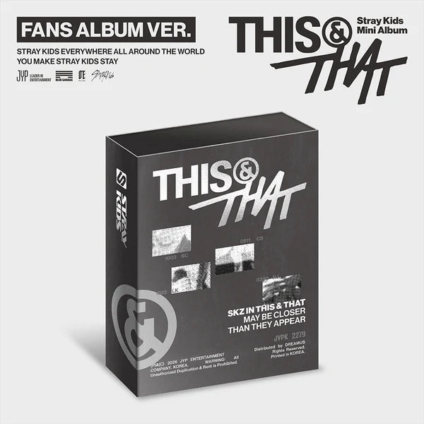 [PRE-ORDER] Stray Kids - THIS & THAT [10th Mini Album - FANS Album Ver.] with POB option