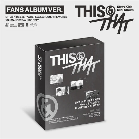 [PRE-ORDER] Stray Kids - THIS & THAT [10th Mini Album - FANS Album Ver.] with POB option