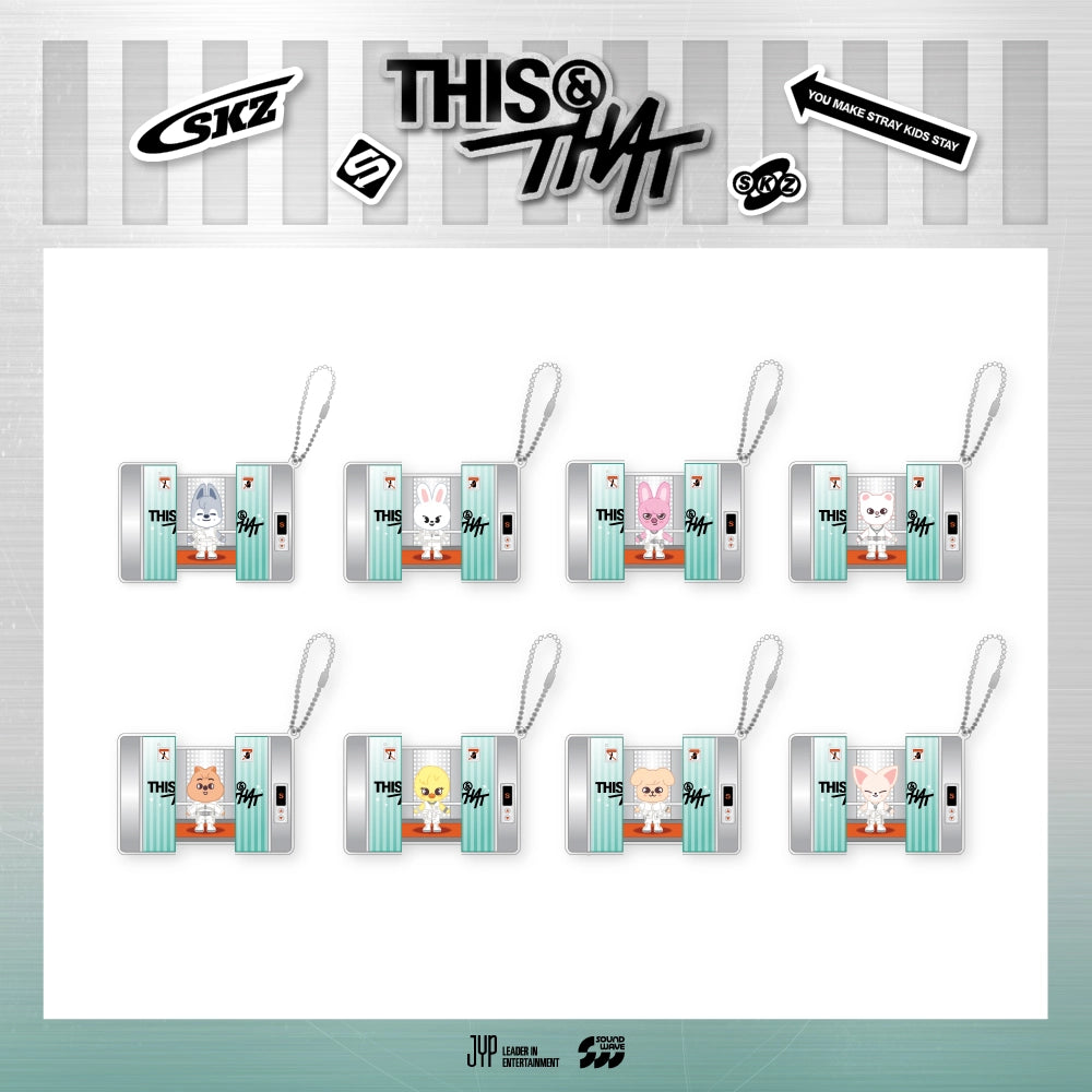 [PRE-ORDER] Stray Kids - THIS & THAT POP-UP MD: SKZOO CAPSULE ACRYLIC KEYRING