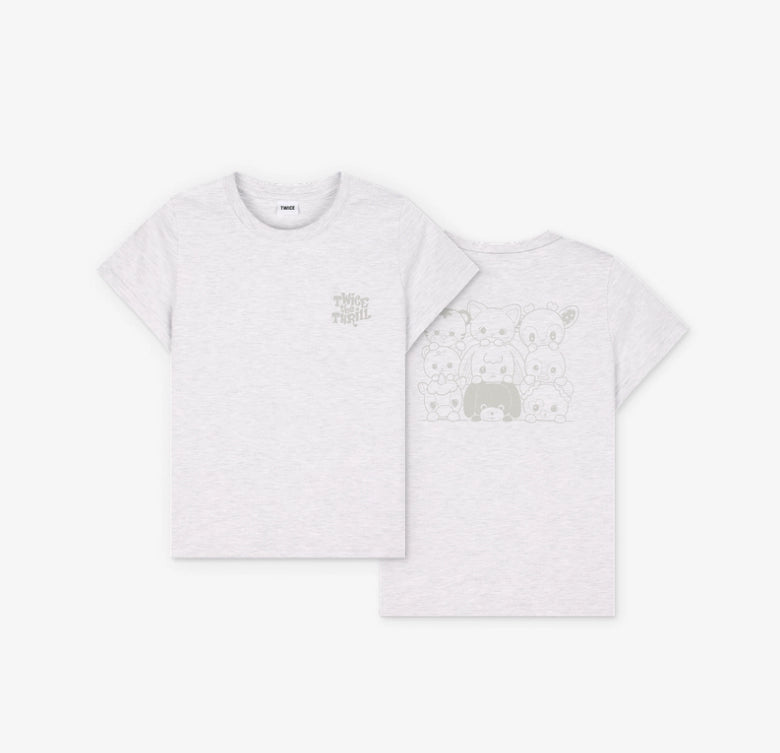 TWICE - 11TH ANNIVERSARY POP-UP STORE: TWICE THE THRILL [MD] - Gray T-Shirt