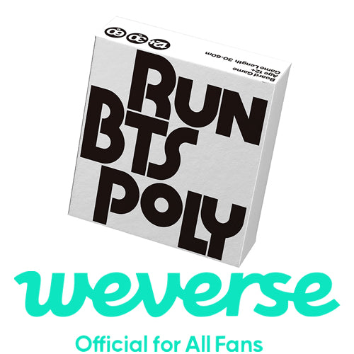 RUN BTS Poly Highlight Package with WEVERSE POB official K-pop merchandise