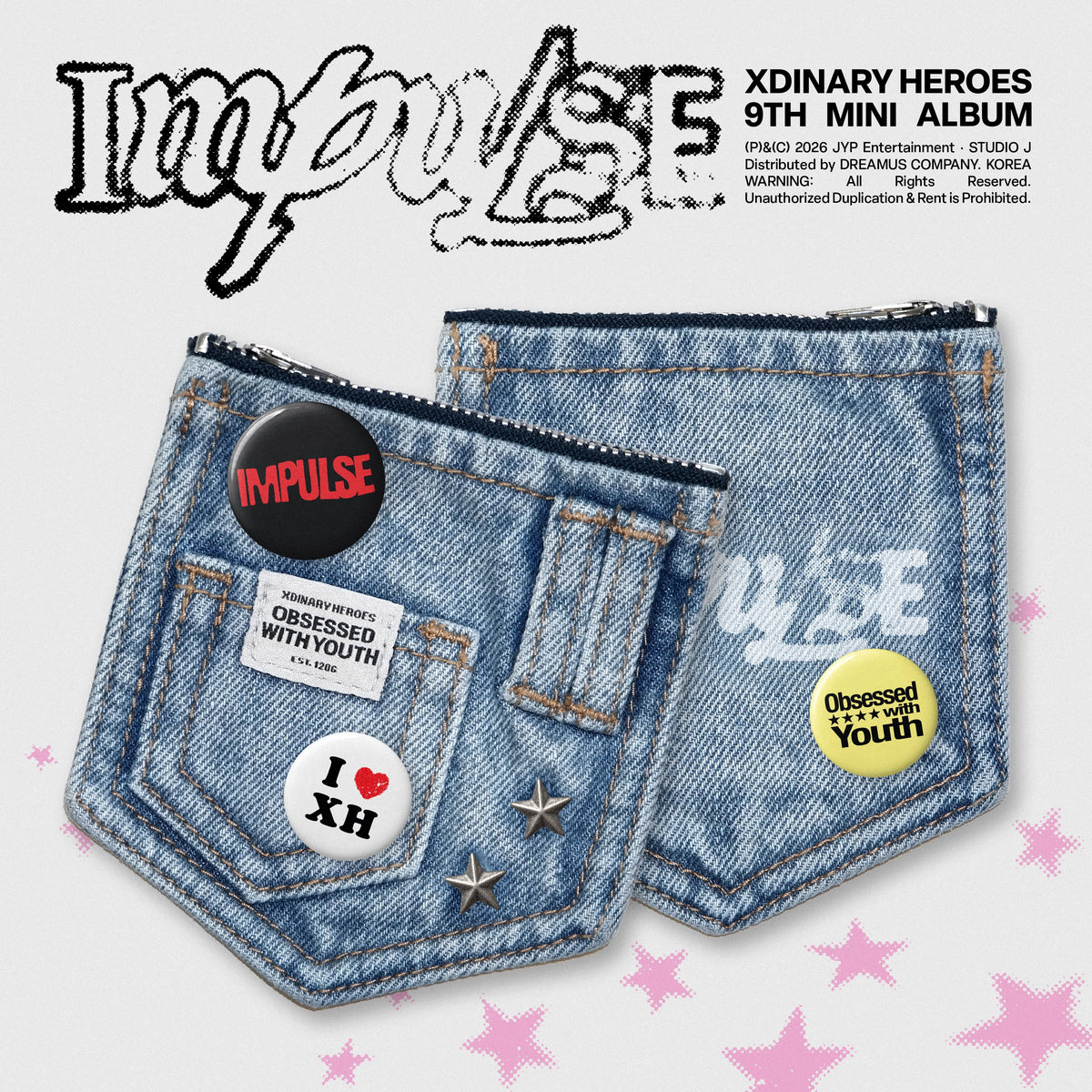 [PRE-ORDER] Xdinary Heroes - IMPULSE [9th Mini Album - Denim Pouch Ver.]