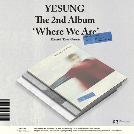 YESUNG - Where We Are [2nd Album - Photobook Ver.] official product cover | TokkiPop UK
