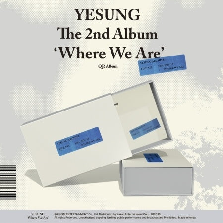 YESUNG - Where We Are [2nd Album - Qr Ver.] official product cover | TokkiPop UK
