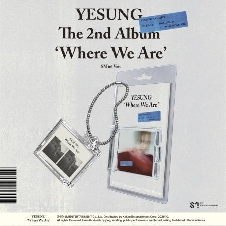 YESUNG - Where We Are [2nd Album - Smini Ver.] official product cover | TokkiPop UK