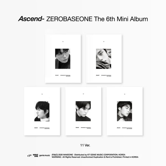 ZEROBASEONE - Ascend- [6th Mini Album - 11 Ver.] with POB option