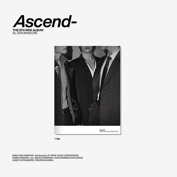ZEROBASEONE - Ascend- [6th Mini Album - Photobook Ver.] with POB option