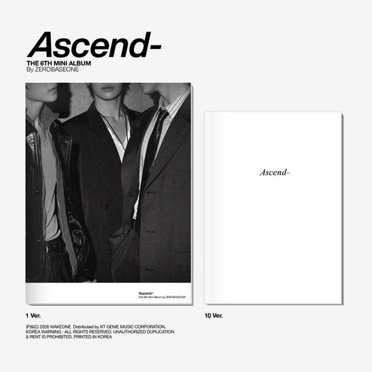 ZEROBASEONE - Ascend- [6th Mini Album - Photobook Ver.] with POB option
